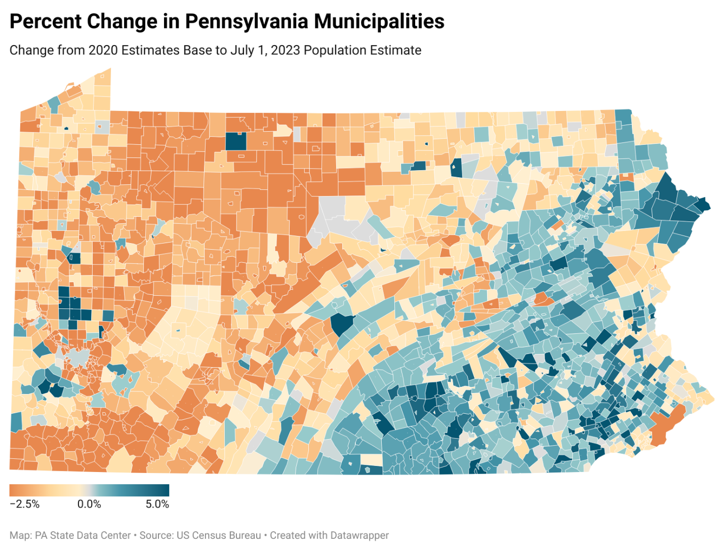 Census 2023 Population Estimates Released for Pennsylvania’s
