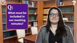 PSATS Question of the Week | What Must Be Included in Meeting Minutes? (Mar 14, 2024) (0:53)