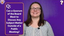 PSATS Question of the Week | Can the Board Meet Outside of a Public Meeting? (Mar 21, 2024) (1:20)